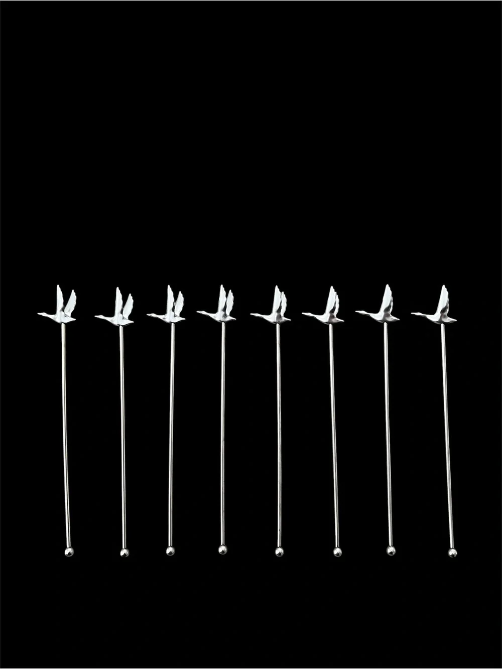 NEW Grey Goose Vodka Metal Swizzle Sticks Bar Accessories - lot of 8